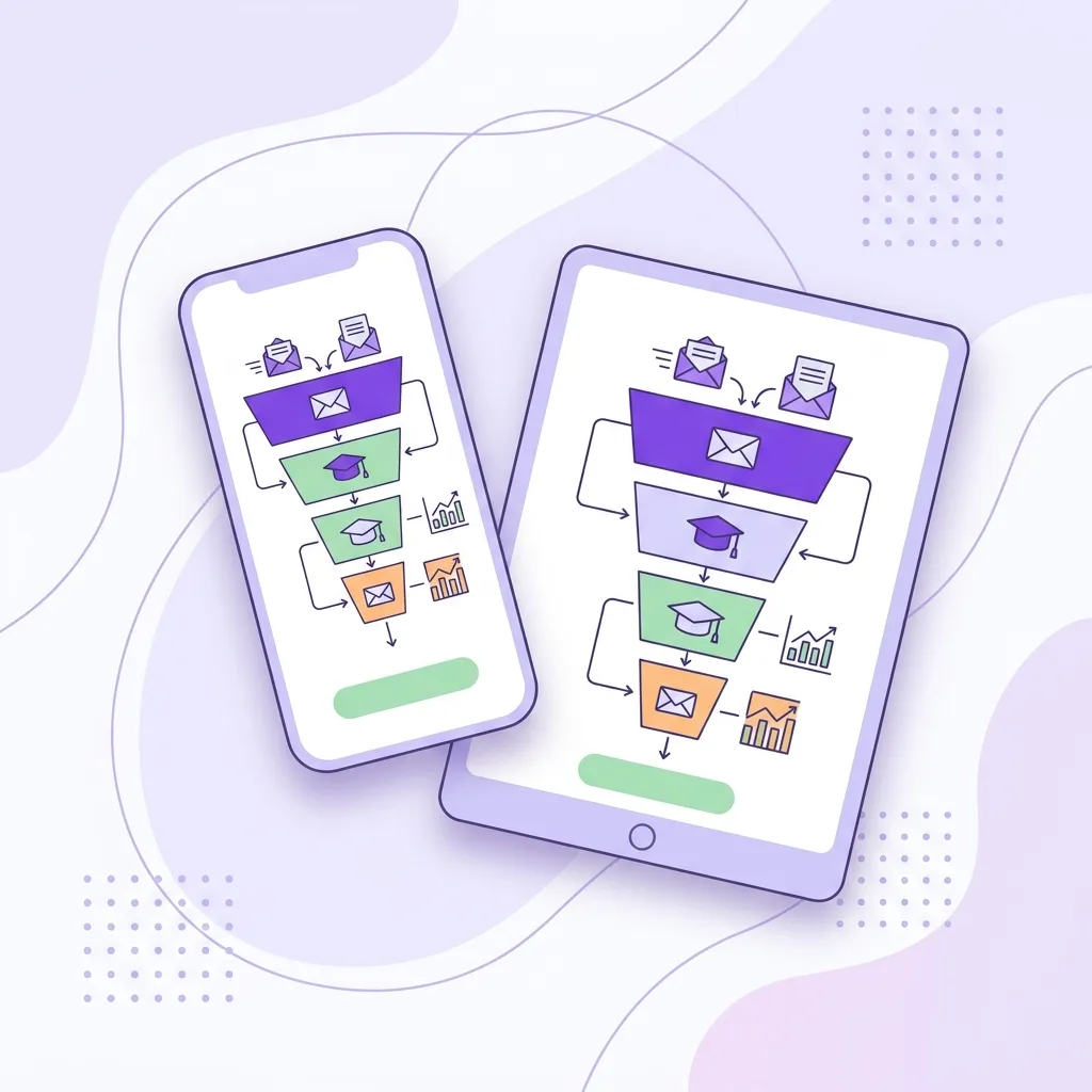 Embudo de email marketing y automatización para academia online